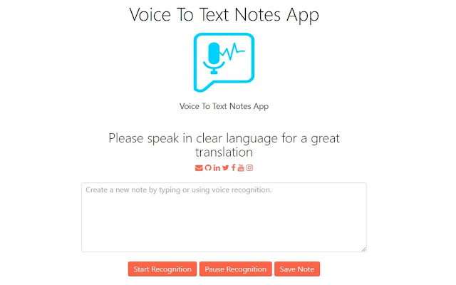 Voice To Text Notes App chrome谷歌浏览器插件_扩展第1张截图