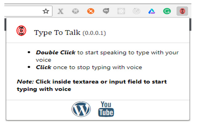 Talk to Type chrome谷歌浏览器插件_扩展第2张截图