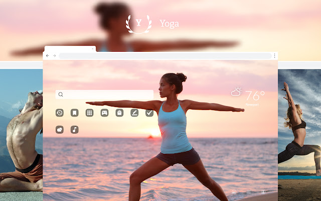 Yoga HD Wallpapers New Tab Theme chrome谷歌浏览器插件_扩展第1张截图