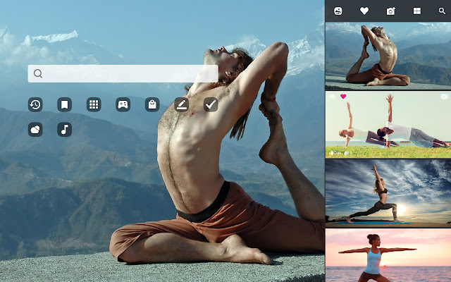 Yoga HD Wallpapers New Tab Theme chrome谷歌浏览器插件_扩展第2张截图