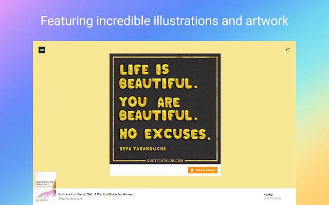 Quote Catalog - Quotes to Inspire & Motivate chrome谷歌浏览器插件_扩展第2张截图