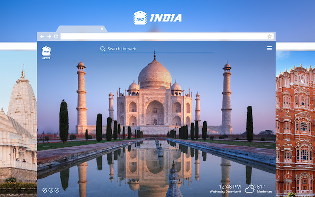 India HD Wallpapers New Tab Theme chrome谷歌浏览器插件_扩展第1张截图