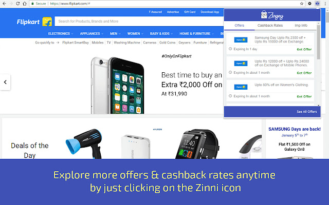 Zingoy Cashback chrome谷歌浏览器插件_扩展第5张截图