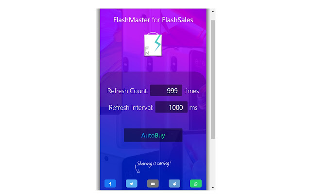 FlashMaster: Flash Sale AutoBuy Helper Script chrome谷歌浏览器插件_扩展第2张截图