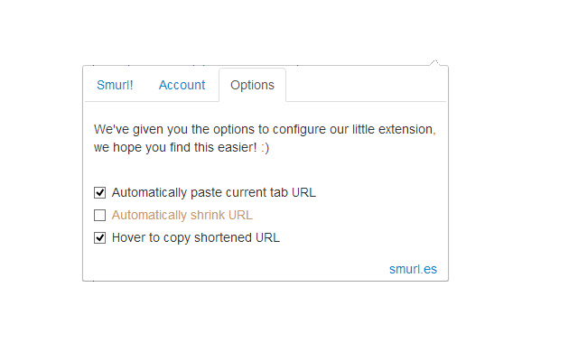 Smurl.es URL Shortener on Chrome! chrome谷歌浏览器插件_扩展第2张截图