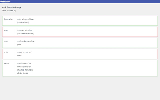 Quizlet Timer chrome谷歌浏览器插件_扩展第1张截图