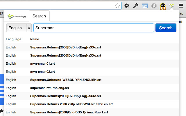 OpenSubtitles chrome谷歌浏览器插件_扩展第1张截图