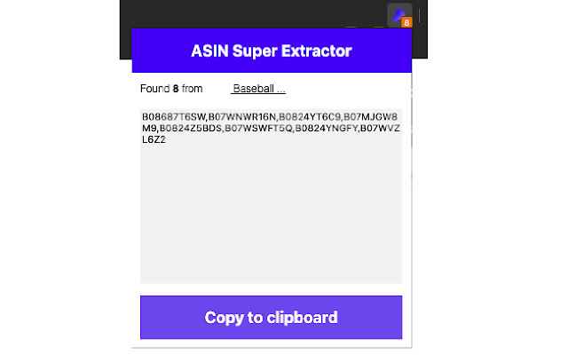 ASIN Super Extractor chrome谷歌浏览器插件_扩展第3张截图