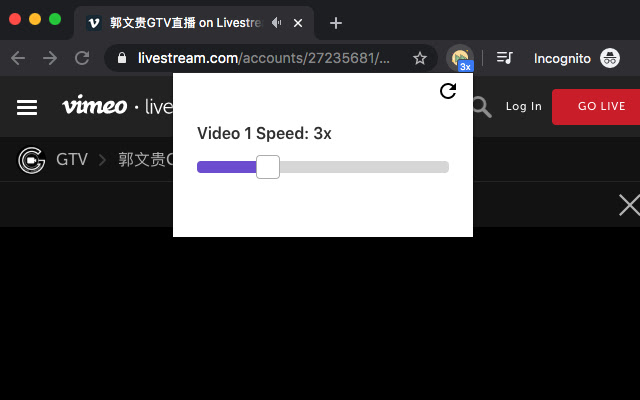 视频播放速度调节器 chrome谷歌浏览器插件_扩展第1张截图