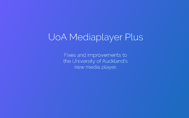 UoA MediaplayerPlus chrome谷歌浏览器插件_扩展第1张截图