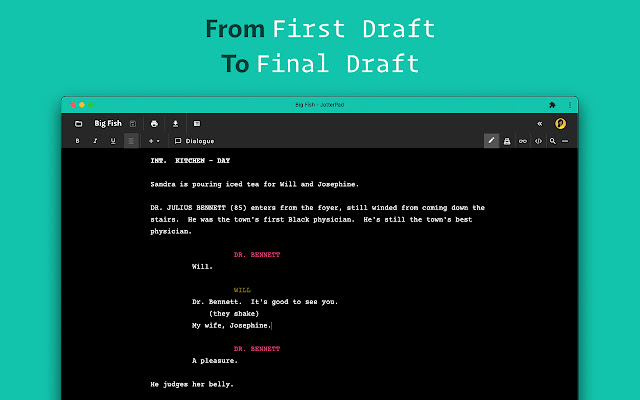 JotterPad - Markdown, Fountain Editor chrome谷歌浏览器插件_扩展第3张截图