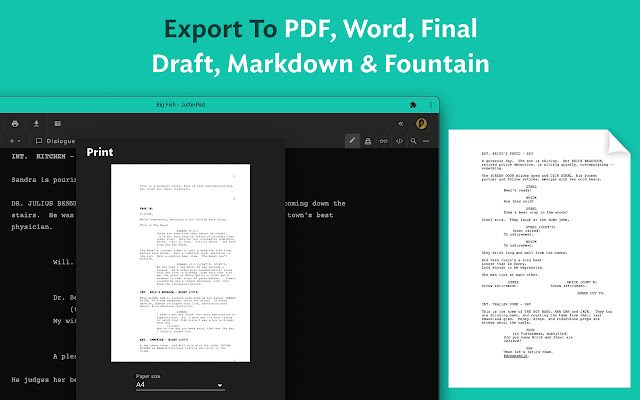 JotterPad - Markdown, Fountain Editor chrome谷歌浏览器插件_扩展第4张截图