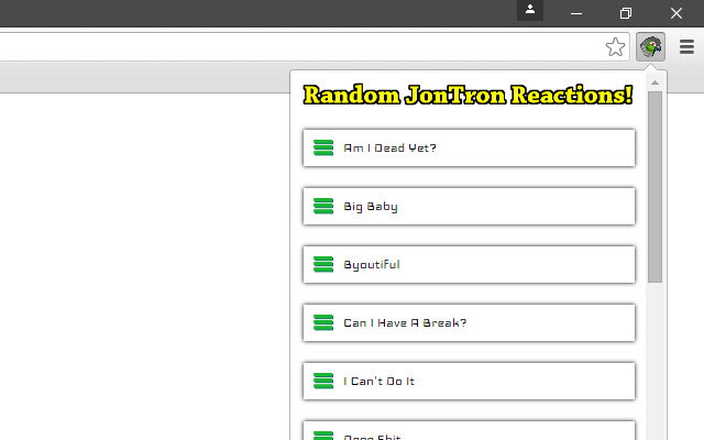Random JonTron Reactions! chrome谷歌浏览器插件_扩展第2张截图