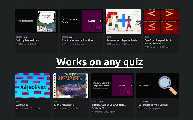 Quizizz Rocks chrome谷歌浏览器插件_扩展第3张截图