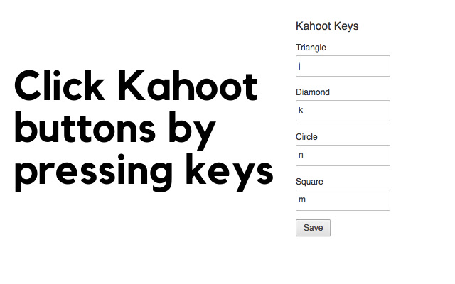 Kahoot-Keys chrome谷歌浏览器插件_扩展第1张截图