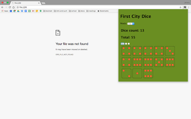 First City Dice (GURPS) chrome谷歌浏览器插件_扩展第2张截图