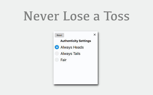 Coin Toss chrome谷歌浏览器插件_扩展第2张截图