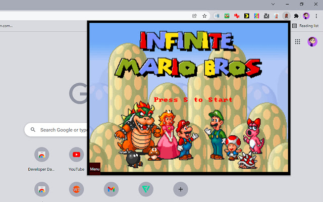 Infinite Mario Bros for Chrome™ chrome谷歌浏览器插件_扩展第1张截图