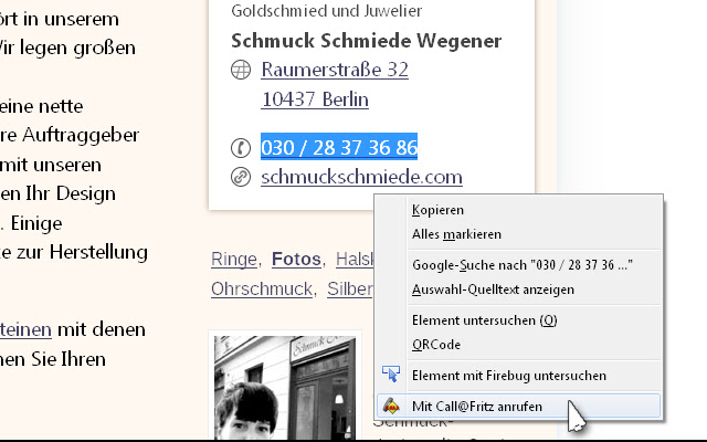 Call a Number via Fritz!Box chrome谷歌浏览器插件_扩展第1张截图