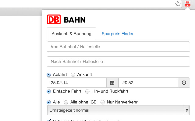 Bahn Auskunft chrome谷歌浏览器插件_扩展第1张截图