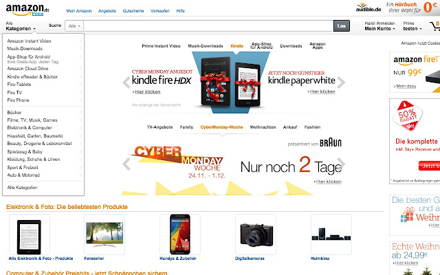 Amazon.de Shopping Suche chrome谷歌浏览器插件_扩展第2张截图