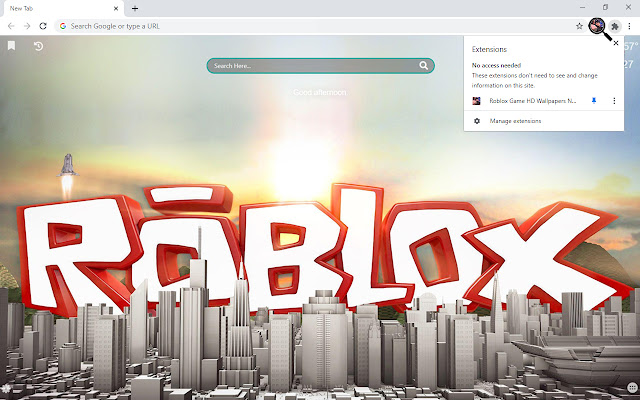 Roblox Game HD Wallpapers New Tab chrome谷歌浏览器插件_扩展第1张截图