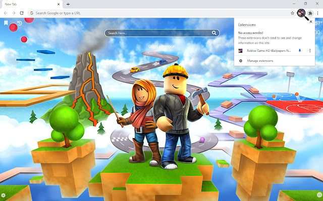 Roblox Game HD Wallpapers New Tab chrome谷歌浏览器插件_扩展第5张截图