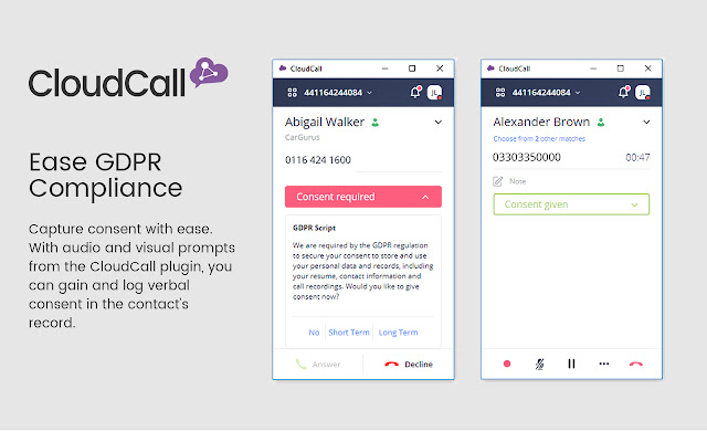CloudCall Unified Communications for CRM chrome谷歌浏览器插件_扩展第2张截图