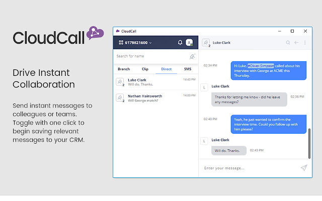 CloudCall Unified Communications for CRM chrome谷歌浏览器插件_扩展第3张截图