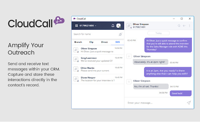 CloudCall Unified Communications for CRM chrome谷歌浏览器插件_扩展第4张截图