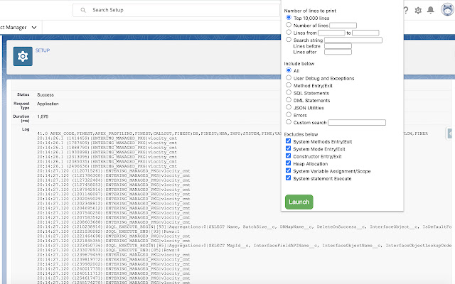 Salesforce Debug Log viewer chrome谷歌浏览器插件_扩展第1张截图