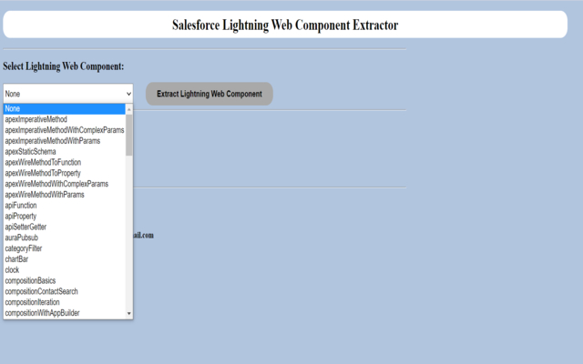 Salesforce Lightning Web Component Extractor chrome谷歌浏览器插件_扩展第1张截图