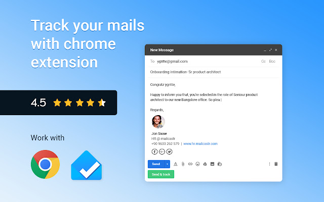 Mailcastr - Email tracker for free. chrome谷歌浏览器插件_扩展第5张截图