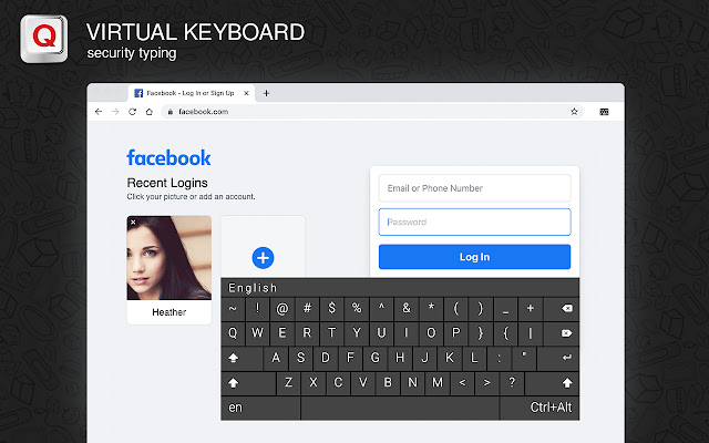On Screen Virtual Keyboard- tool for specific needs chrome谷歌浏览器插件_扩展第1张截图