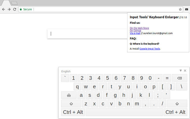 Input Tools' Keyboard Enlarger chrome谷歌浏览器插件_扩展第1张截图