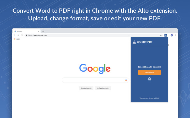 AltoConvertWordtoPDF: Free DOC to PDF Tool chrome谷歌浏览器插件_扩展第1张截图