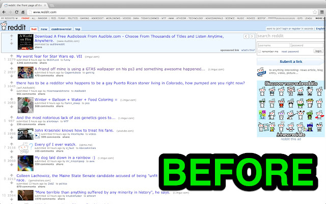 Reddit Redesign chrome谷歌浏览器插件_扩展第1张截图