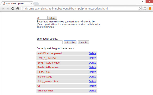 User Watch for reddit chrome谷歌浏览器插件_扩展第2张截图