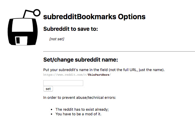 Subreddit Bookmarks chrome谷歌浏览器插件_扩展第2张截图