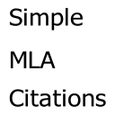 Simple MLA Citation