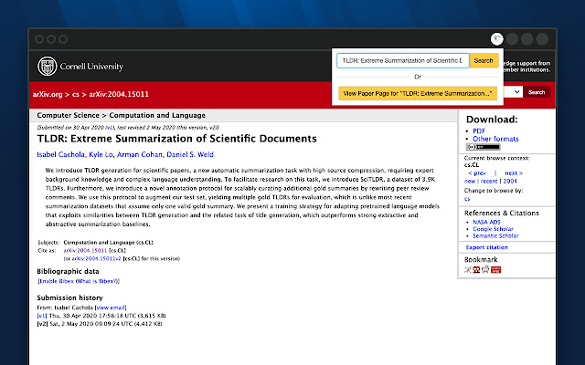 Semantic Scholar chrome谷歌浏览器插件_扩展第1张截图