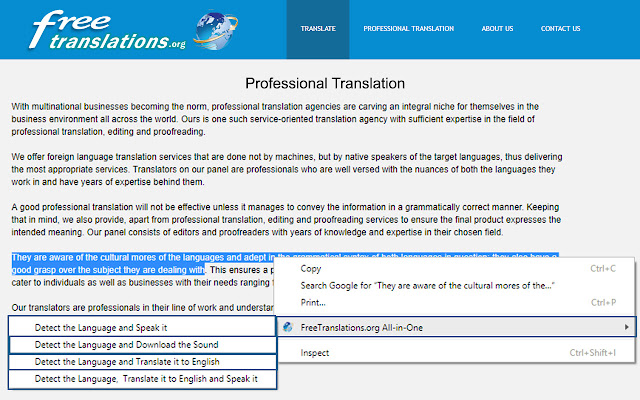 Translator and Text to Speech (TTS) chrome谷歌浏览器插件_扩展第1张截图