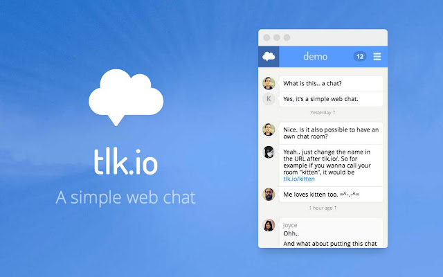 Tlk.Io- An easy way to chat chrome谷歌浏览器插件_扩展第1张截图