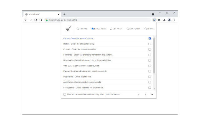 Cache Cleaner chrome谷歌浏览器插件_扩展第1张截图