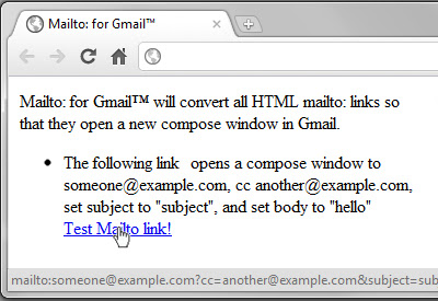 Mailto: for Gmail™ chrome谷歌浏览器插件_扩展第1张截图