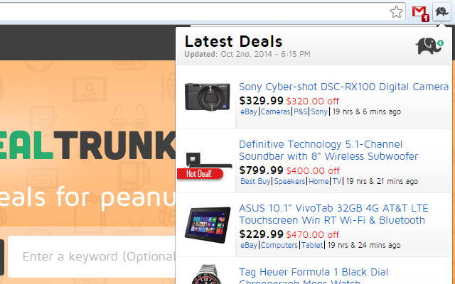 DealTrunk chrome谷歌浏览器插件_扩展第1张截图