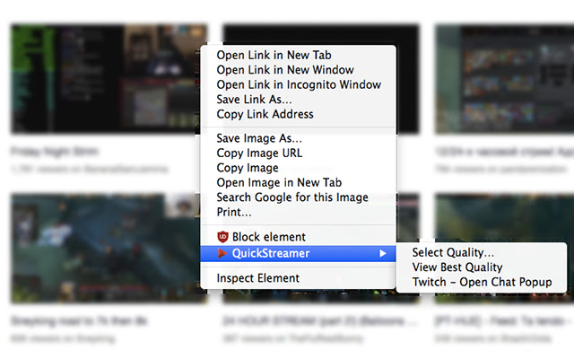 QuickStreamer chrome谷歌浏览器插件_扩展第1张截图