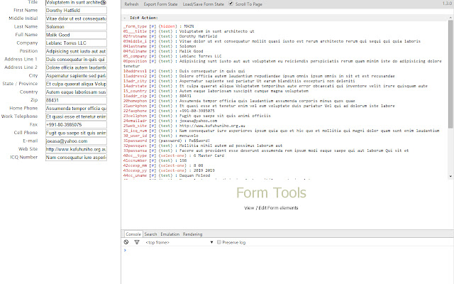Form Tools chrome谷歌浏览器插件_扩展第1张截图