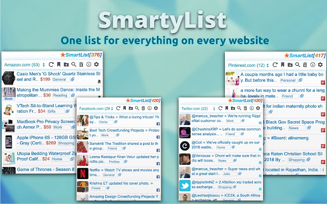 SmartyList chrome谷歌浏览器插件_扩展第2张截图