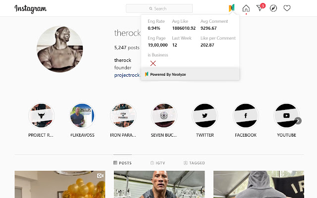 Instagram Influencers Analytics By Neolyze chrome谷歌浏览器插件_扩展第2张截图